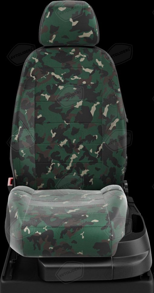 Чехлы Автолидер на сидения для УАЗ Хантер 2011-2026, цвет АРМИ. Артикул GZ30-0110-BREZ04