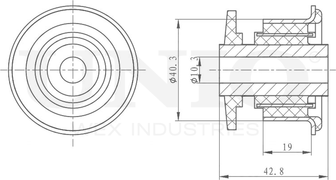 Сайлентблок рычага подвески (Unio). Артикул RMP-20035