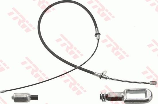 Трос ручника (тросик ручного тормоза) TRW задний правый для Dodge Caravan IV 2001-2007. Артикул GCH687
