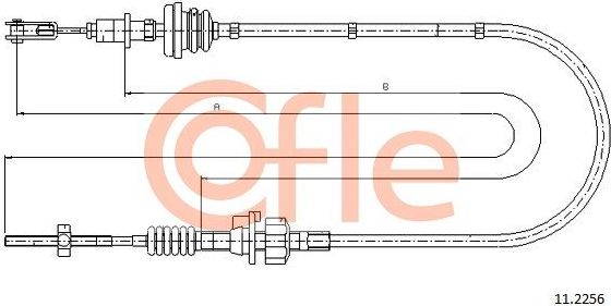 Трос сцепления Cofle. Артикул 11.2256