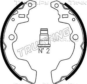 Тормозные колодки Trusting задние для Suzuki Alto III 1988-1993. Артикул 111.236