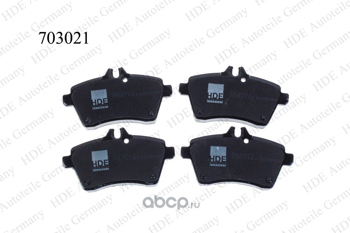 Колодки тормозные (HDE). Артикул 703021
