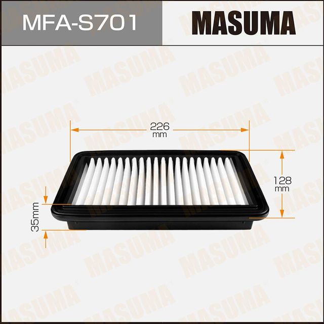 Воздушный фильтр Masuma. Артикул MFA-S701