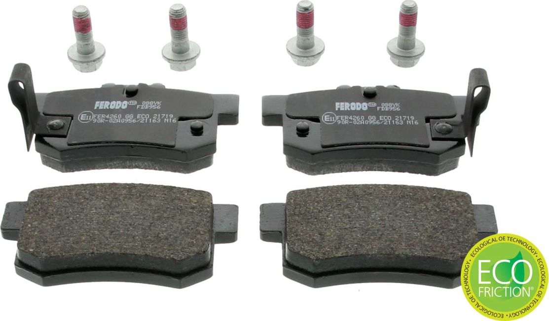 Тормозные колодки Ferodo Premier Eco Friction. Артикул FDB956