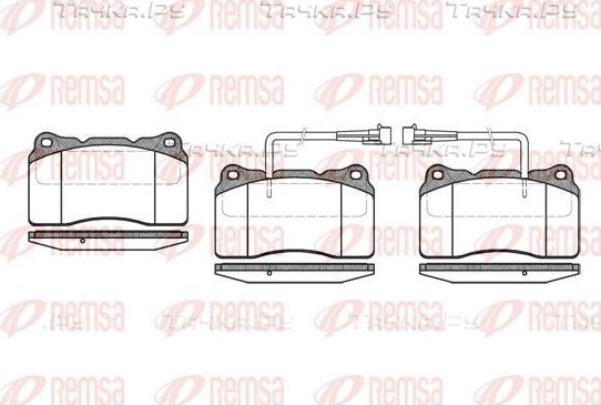 Тормозные колодки Remsa передние для Alfa Romeo Spider III 2006-2011. Артикул 0666.02