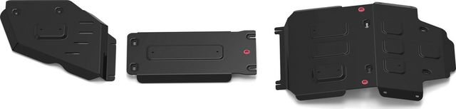 Защита АвтоБРОНЯ для картера, КПП и РК Toyota Land Cruiser 300 2021-2026. Артикул K111.09551.1