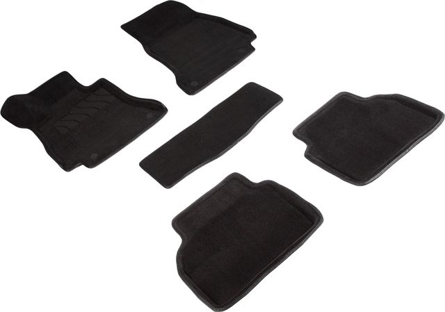 Коврики 3D Seintex для салона Mercedes-Benz CLS-Класс C257 2018-2026 ЧЕРНЫЕ. Артикул 95048