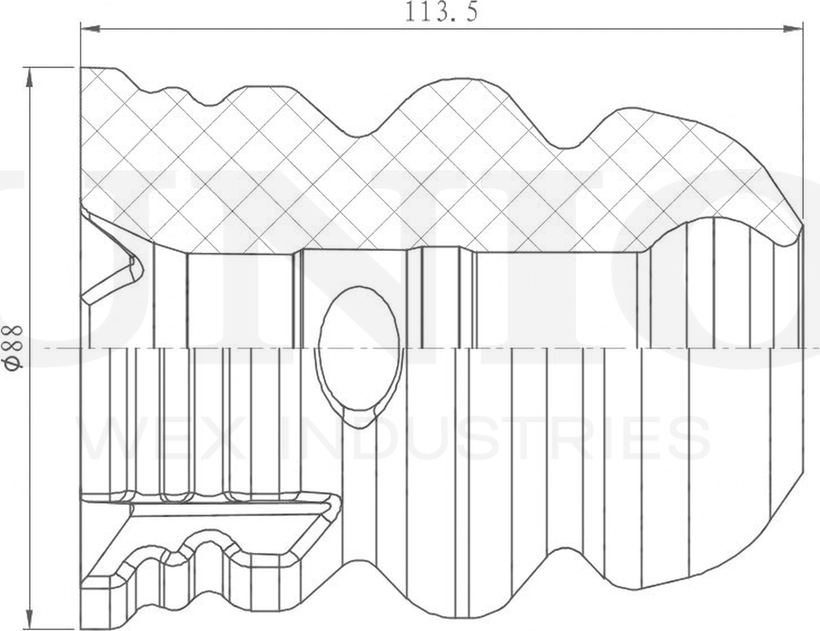 Отбойник амортизатора (Unio). Артикул DUC-40026