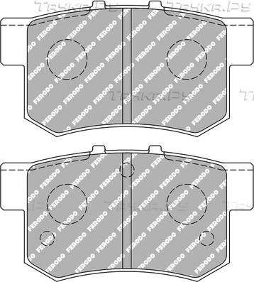Тормозные колодки FERODO RACING DS2500 для Honda Legend III 1996-2004. Артикул FCP956H