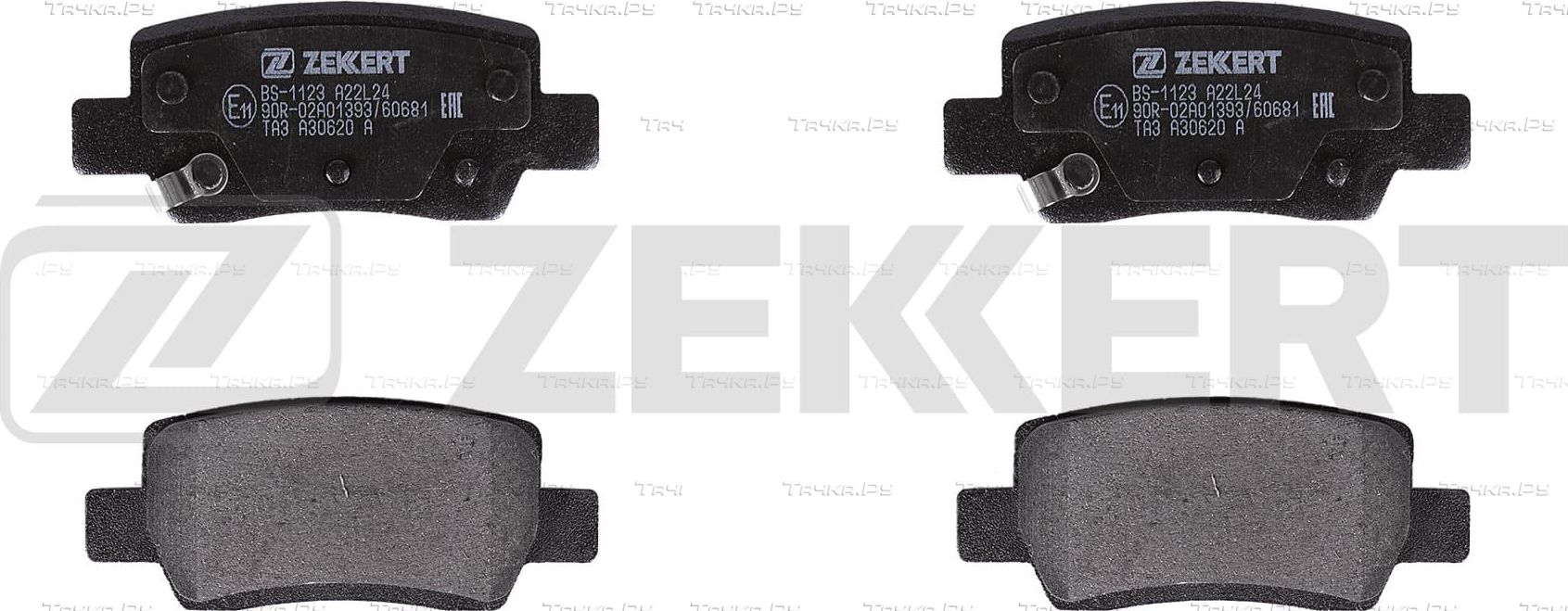 Тормозные колодки Zekkert задние для Kia Seltos I 2019-2026. Артикул BS-1123