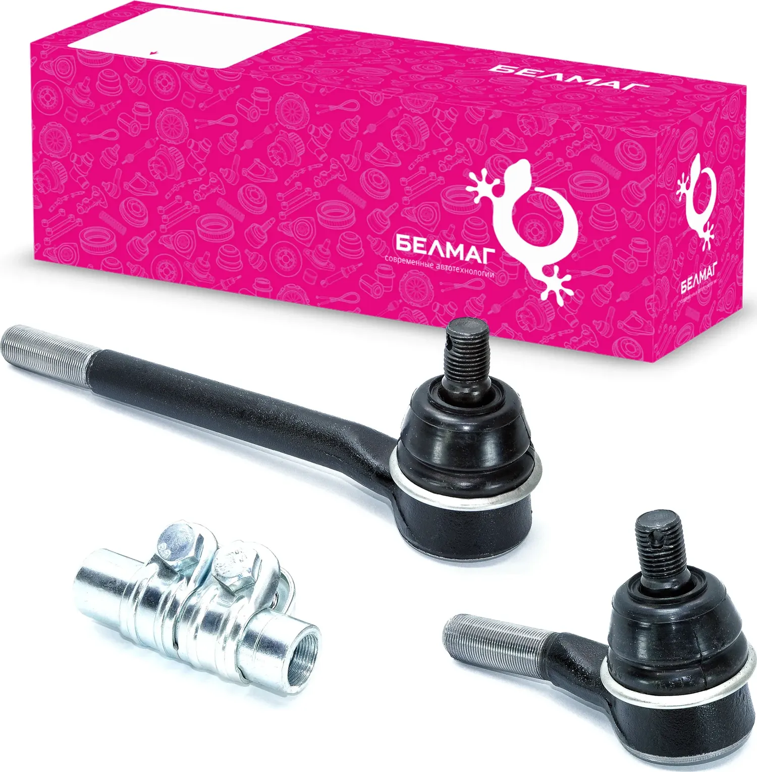 Наконечник рулевой 2123 правый (внутренний/наружный) с соединительной муфтой (ко (Belmag). Артикул BM3762