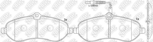 Тормозные колодки NiBK. Артикул PN0531W