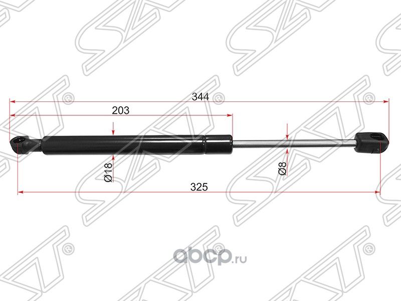 Амортизатор капота KIA SORENTO II 12- SAT ST811602P500 SAT. Артикул ST811602P500