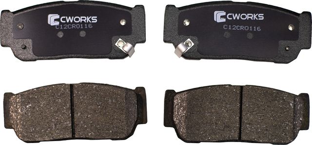 Колодки тормозные задние (Low Metallic) (Cworks). Артикул C12CR0116
