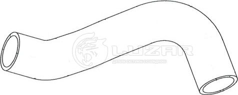 Патрубок радиатора (системы охлаждения) Luzar (EPDM (Этилен-пропиленовый каучук)). Артикул LPK 0511