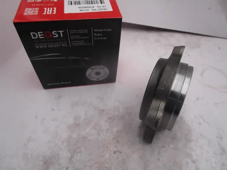 Ступица с подшипником в сборе перед/зад (с ABS) AUDI A6 III 04-10  A8 II 03-10 (Deqst) Deqst. Артикул 107199