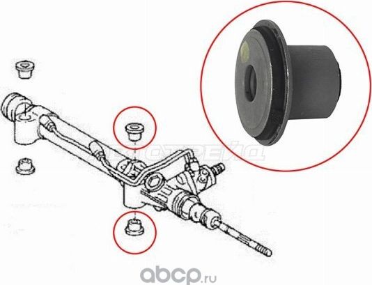 Сайлентблок рулевой рейки TOYOTA LAND CRUISER PRAD (SAT). Артикул ST4551628050