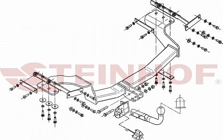 Фаркоп Steinhof для Nissan X-Trail T31 2007-2014. Артикул N-102