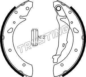 Тормозные колодки Trusting задние для Honda Accord VI 1998-2002. Артикул 044.020