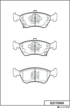 Тормозные колодки MK Kashiyama. Артикул D2170MH