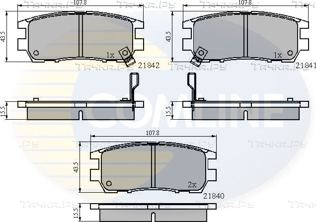 Тормозные колодки Comline Comline задние для Mitsubishi Pajero I 1989-1990. Артикул CBP3233