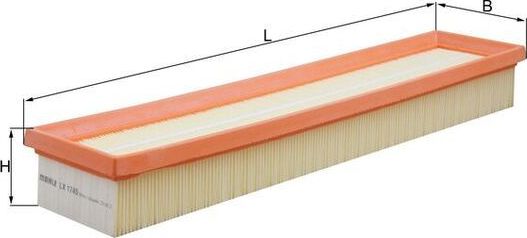 Воздушный фильтр Mahle-Knecht для Citroen C4 I 2004-2011. Артикул LX 1745