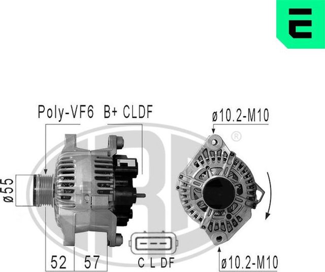 Генератор Era для Hyundai i40 I 2011-2026. Артикул 210820