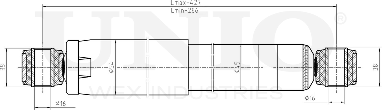 Амортизатор подвески (Unio). Артикул SAB-10694