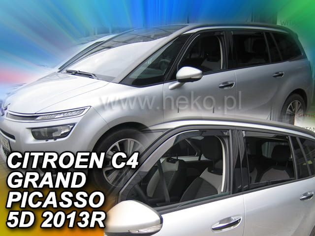 Дефлекторы Heko для окон Citroen C4 Grand Picasso 2013-2018. Артикул 12260