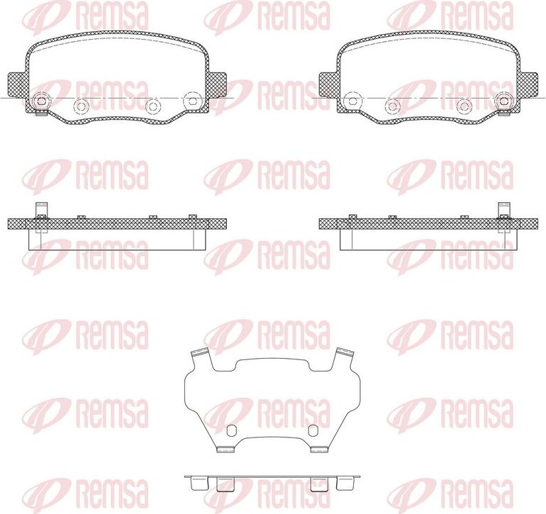 Тормозные колодки Remsa. Артикул 1578.05