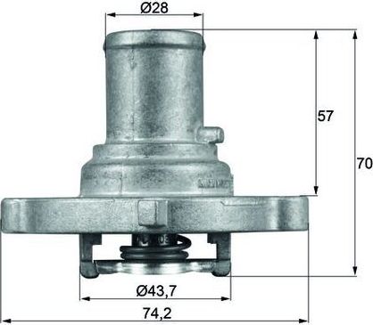 Термостат Mahle Behr. Артикул TI 122 87D