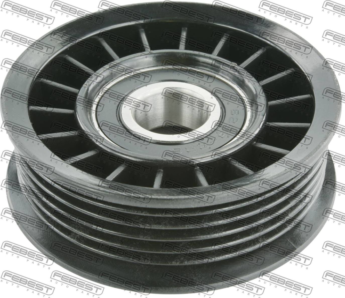 Натяжной ролик (натяжитель) приводного поликлинового ремня Febest. Артикул 2087-KJ