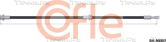Тормозной шланг Cofle задний правый для Nissan Primera P11 1996-2002. Артикул 92.BH.NI007