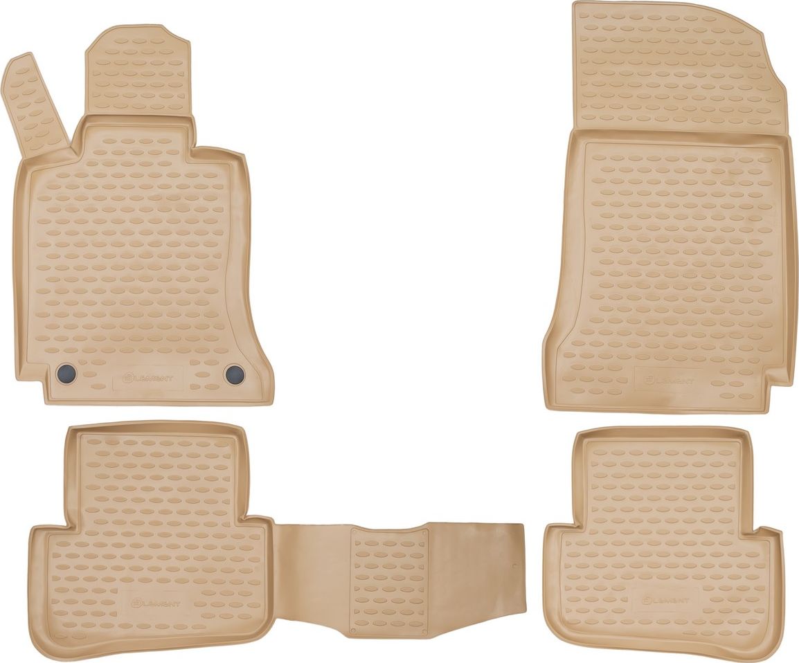 Коврики Element для салона Mercedes-Benz С-Класс W204 2007-2013 БЕЖЕВЫЕ. Артикул NLC.34.27.212k
