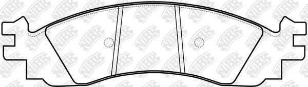Тормозные колодки NiBK передние для Ford Explorer IV 2006-2010. Артикул PN0605
