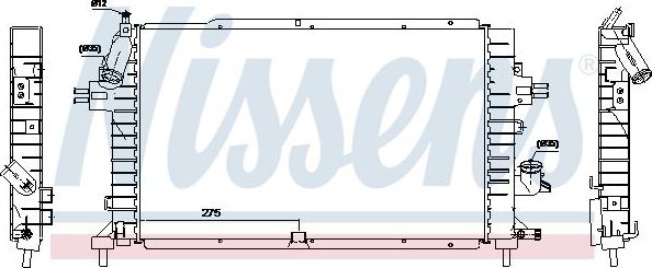 Радиатор охлаждения двигателя AVA для Opel Astra H 2004-2014. Артикул OLA2364