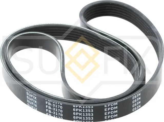 Ремень поликлиновый 6PK1353 (Sufix). Артикул FB3170