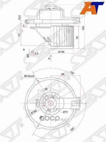 МОТОР ПЕЧКИ TOYOTA COROLLARUNXALLEXSPACIOZE12 (SAT). Артикул ST8710312050