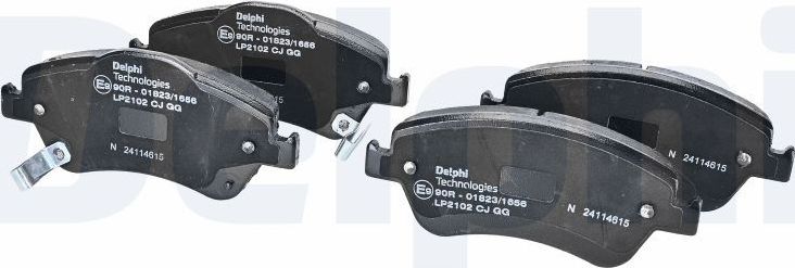 Тормозные колодки Delphi (Low-Metallic). Артикул LP2102