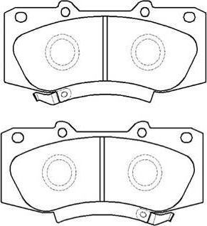 Тормозные колодки HSB. Артикул HP9961