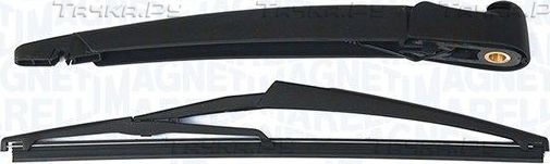 Поводок (рычаг) и щетка стеклоочистителя (дворника) Magneti Marelli. Артикул 000723180033
