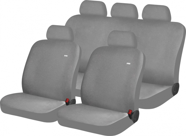 Чехлы универсальные Hadar Rosen Solid на сидения авто, цвет Светло-серый. Артикул 10929