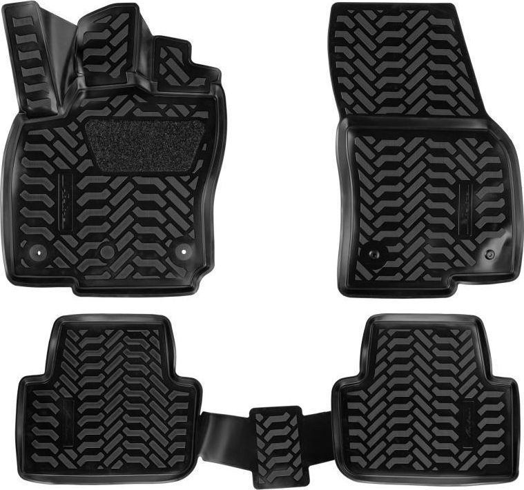 Коврики Airline 3D с высоким бортиком для салона Volkswagen Tiguan II 2016-2026. Артикул ACM-PS-74