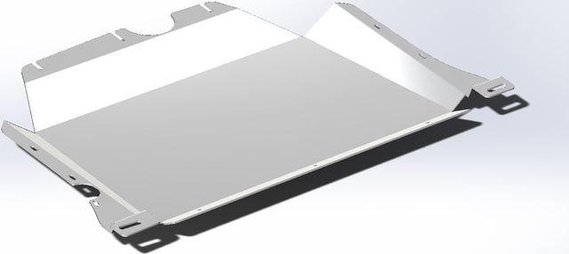 Защита алюминиевая АВС-Дизайн для картера двигателя и КПП Audi Q3 II (F3) 2018-2026. Артикул 02.14ABC