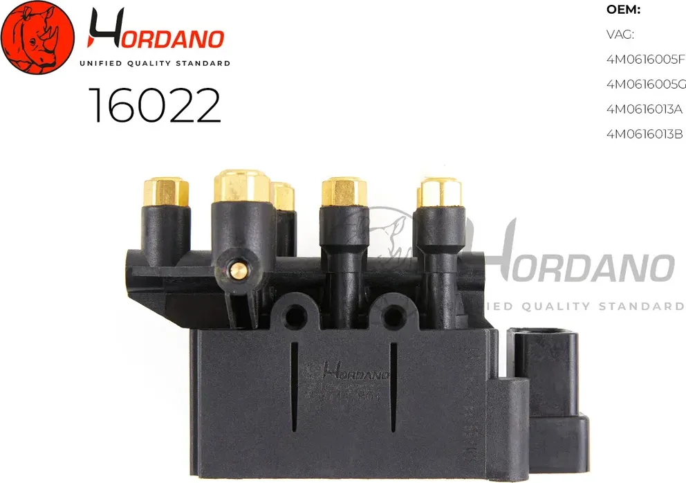 Блок клапанов пневмоподвески (Hordano) Hordano. Артикул 16022