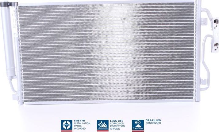 Радиатор кондиционера (конденсатор) Nissens (алюминий). Артикул 940590