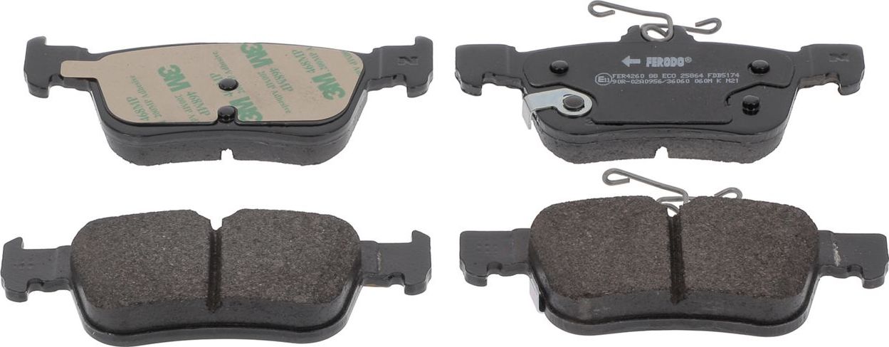 Тормозные колодки Ferodo Premier Eco Friction задние для Ford S-MAX II 2015-2026. Артикул FDB5174