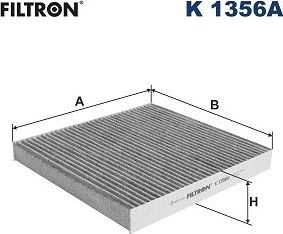 Салонный фильтр Filtron. Артикул K 1356A