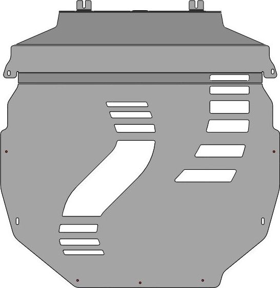 Защита алюминиевая АВС-Дизайн для картера и КПП Changan UNI-K 2020-2026. Артикул 48.06ABC