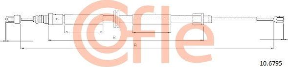 Трос ручника (тросик ручного тормоза) Cofle. Артикул 10.6795